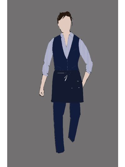 Uniform Vest Male Navy (The Regency AM/PM Server)