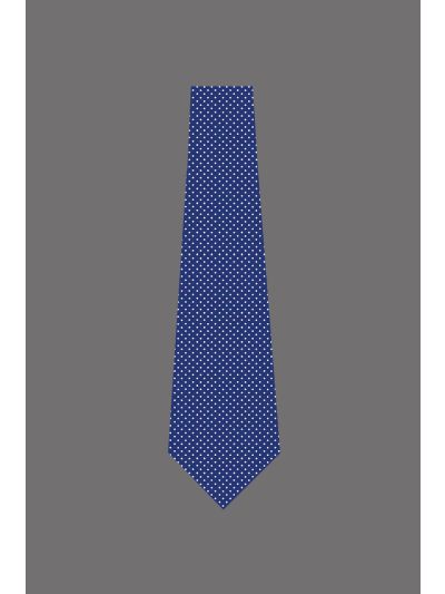 182208 - Uniform Tie Male Pin Dot Blue & White (Banquet)
